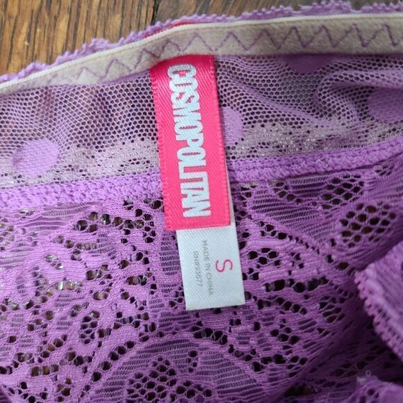Purple Lace Bralette By Cosmopolitan Small - Picture 4 of 6